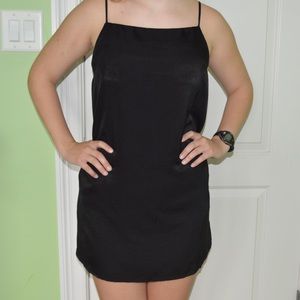 LuLu's Black Shift Cami Dress